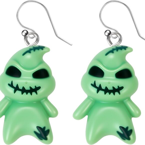 Halloween Earrings for Women Spooky Ghost Earrings Studs Bat Earings Accessories - Picture 1 of 8